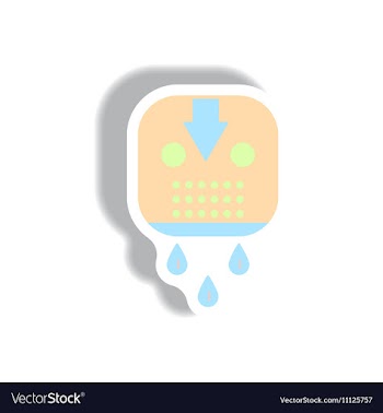 Paper sticker Halloween icon vector image
