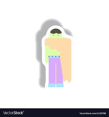Paper sticker Halloween icon vector image