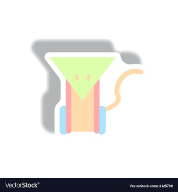 Paper sticker Halloween icon vector image