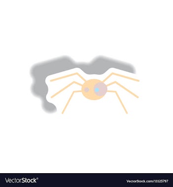 Paper sticker Halloween icon vector image