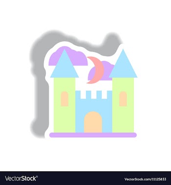 Paper sticker Halloween icon vector image