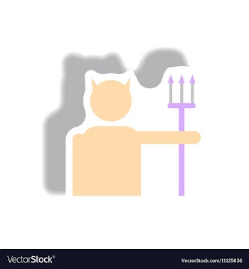 Paper sticker Halloween icon vector image