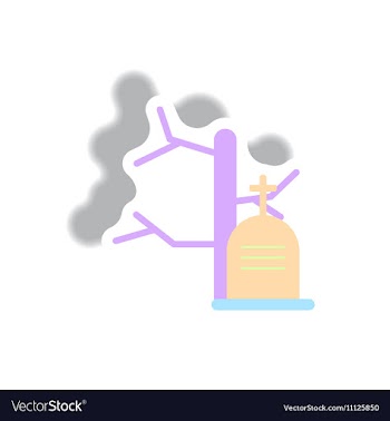 Paper sticker Halloween icon vector image