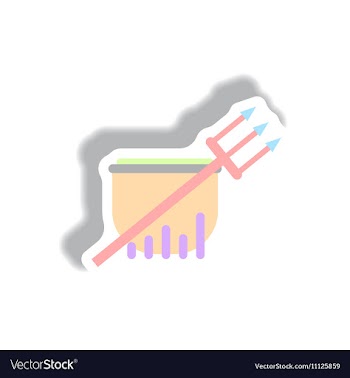 Paper sticker Halloween icon vector image