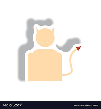 Paper sticker Halloween icon vector image