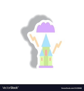 Paper sticker Halloween icon vector image