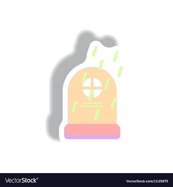 Paper sticker Halloween icon vector image