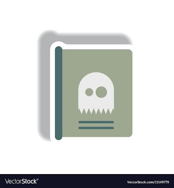Paper sticker Halloween icon vector image