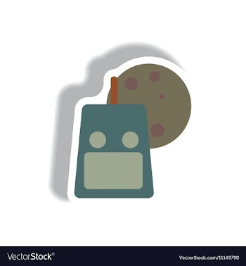 Paper sticker Halloween icon vector image