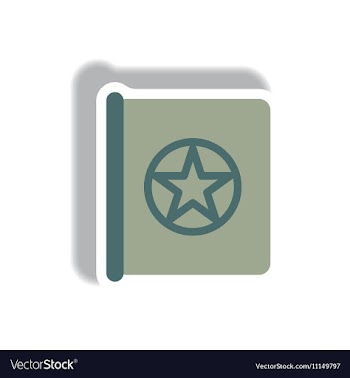 Paper sticker Halloween icon vector image