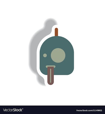 Paper sticker Halloween icon vector image