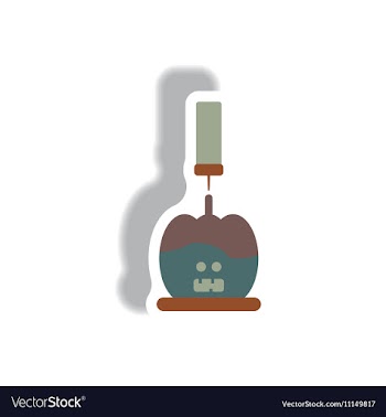Paper sticker Halloween icon vector image