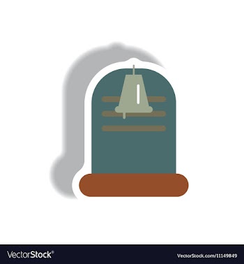 Paper sticker Halloween icon vector image