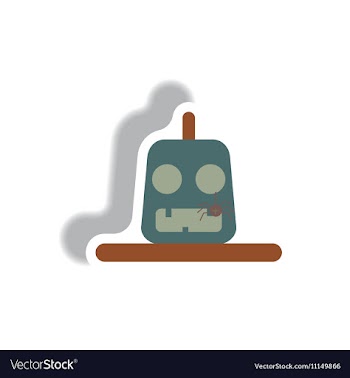 Paper sticker Halloween icon vector image
