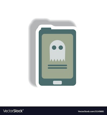 Paper sticker Halloween icon vector image