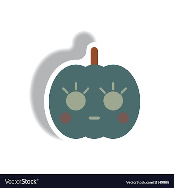Paper sticker Halloween icon vector image