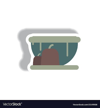 Paper sticker Halloween icon vector image