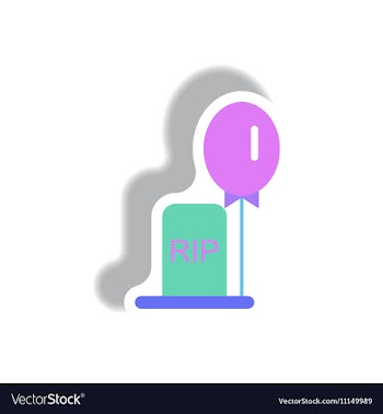 Paper sticker Halloween icon vector image