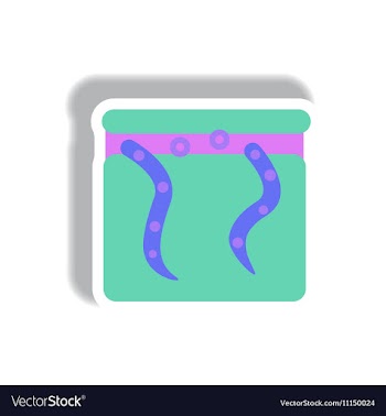 Paper sticker Halloween icon vector image