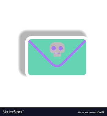 Paper sticker Halloween icon vector image