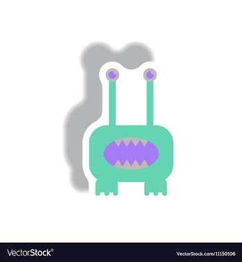 Paper sticker Halloween icon vector image