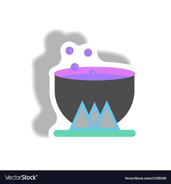 Paper sticker Halloween icon vector image