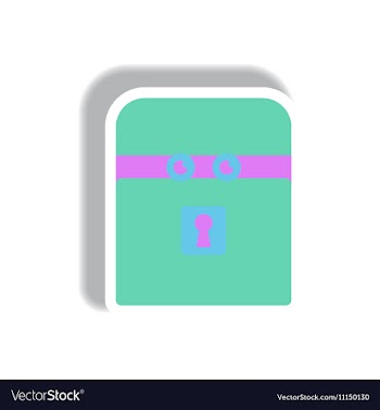 Paper sticker Halloween icon vector image