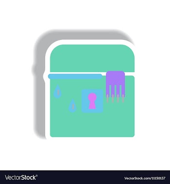 Paper sticker Halloween icon vector image