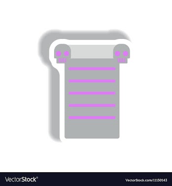 Paper sticker Halloween icon vector image