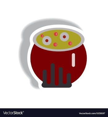 Paper sticker Halloween icon vector image
