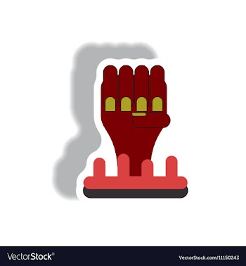 Paper sticker Halloween icon vector image