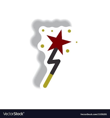 Paper sticker Halloween icon vector image