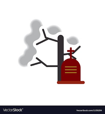 Paper sticker Halloween icon vector image