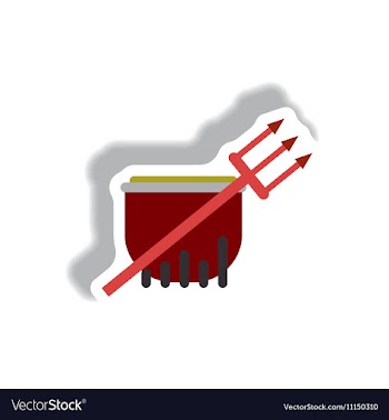 Paper sticker Halloween icon vector image