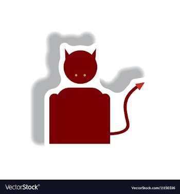 Paper sticker Halloween icon vector image