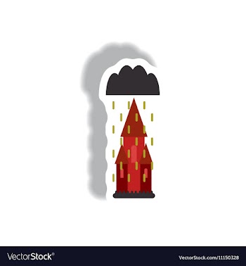 Paper sticker Halloween icon vector image