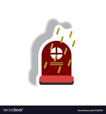 Paper sticker Halloween icon vector image
