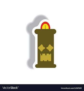 Paper sticker halloween icon vector image