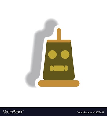 Paper sticker halloween icon vector image