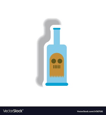 Paper sticker halloween icon vector image