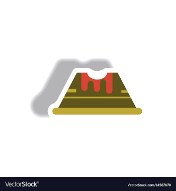 Paper sticker halloween icon vector image