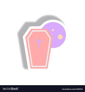 Paper sticker halloween icon vector image