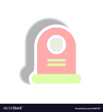 Paper sticker halloween icon vector image
