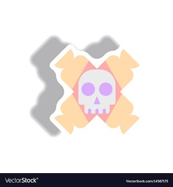 Paper sticker halloween icon vector image