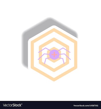 Paper sticker halloween icon vector image