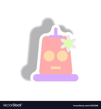 Paper sticker halloween icon vector image