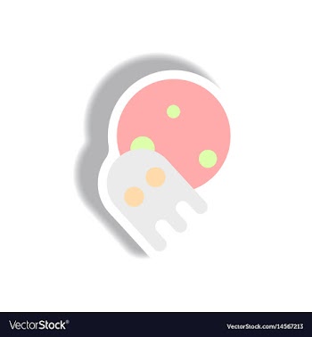 Paper sticker halloween icon vector image