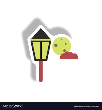 Paper sticker halloween icon vector image