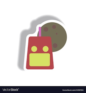 Paper sticker halloween icon vector image