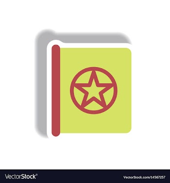 Paper sticker halloween icon vector image
